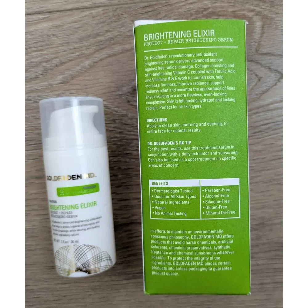 Goldfaden MD Brightening Elixir Protect + Repair Serum Antioxidant 1oz NEW